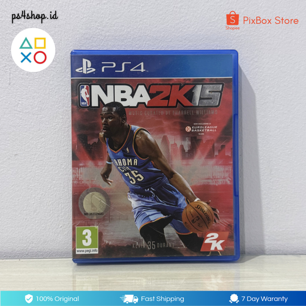 BD KASET NBA 2K15 PS4 SECOND BEKAS GAME BASKET THE ONLY ONE MUSIM 2015 DENGAN STAR KEVIN DURRANT NBA