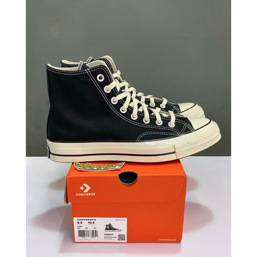 Converse chuck 70 Hi Black Egret 162050C (ORIGINAL RESMI BNIB)