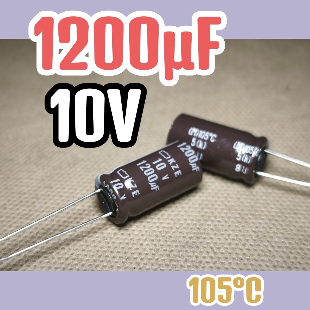 Kapasitor capasitor elko elco 10v 1200uf 10v 1200 uf 10 v 10volt 1200uF ORIGINAL