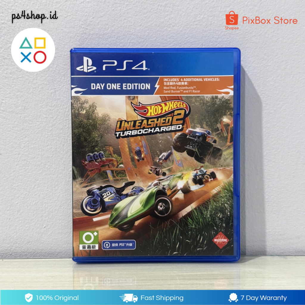 BD Kaset Hot Wheels Unleashed 2 Turbocharged PS4 PS5 Second Bekas Original | Game Balapan Hotwheels 