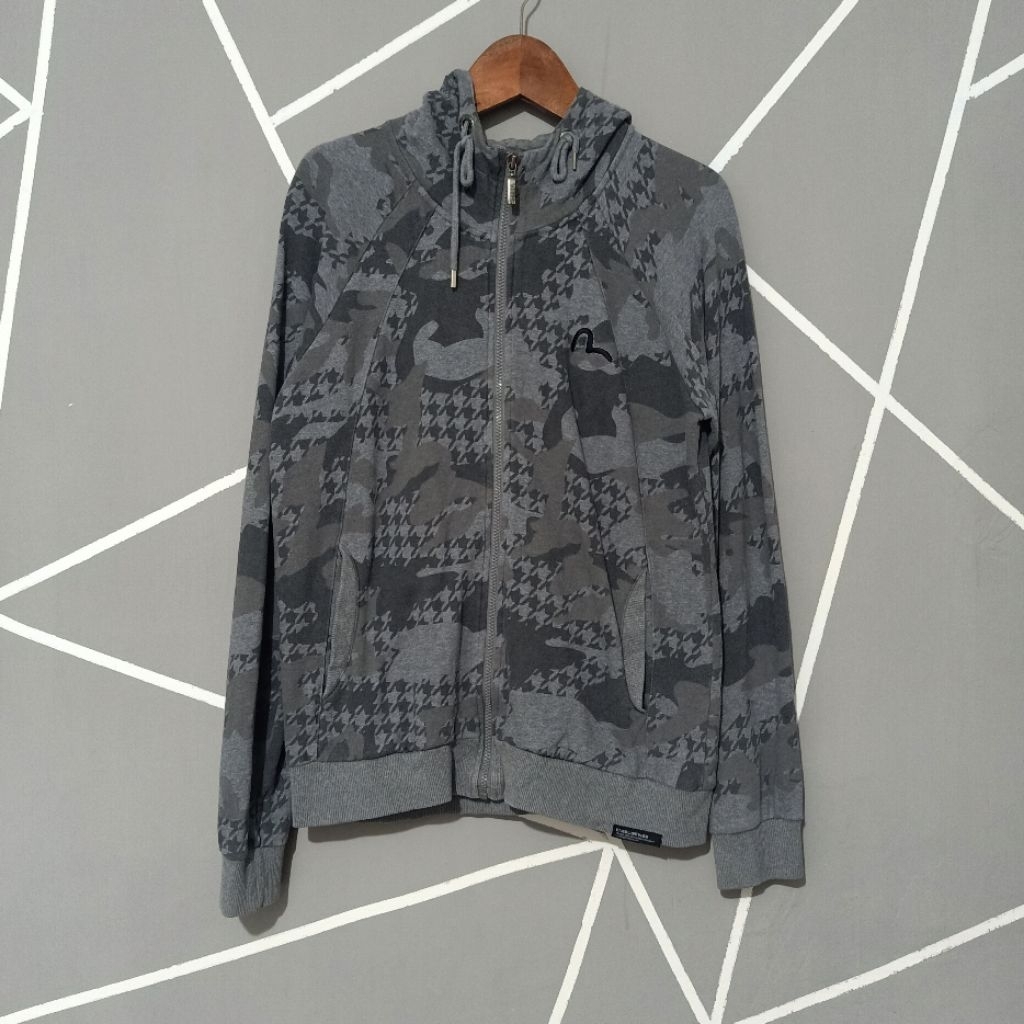 Zipper Hoodie EVISU Camo Original