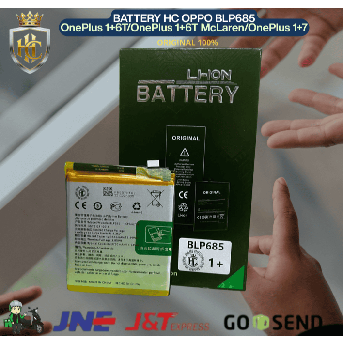 BATERAI BLP685 OnePlus 1+6T/OnePlus 1+6T McLaren/OnePlus 1+7  ORIGINAL