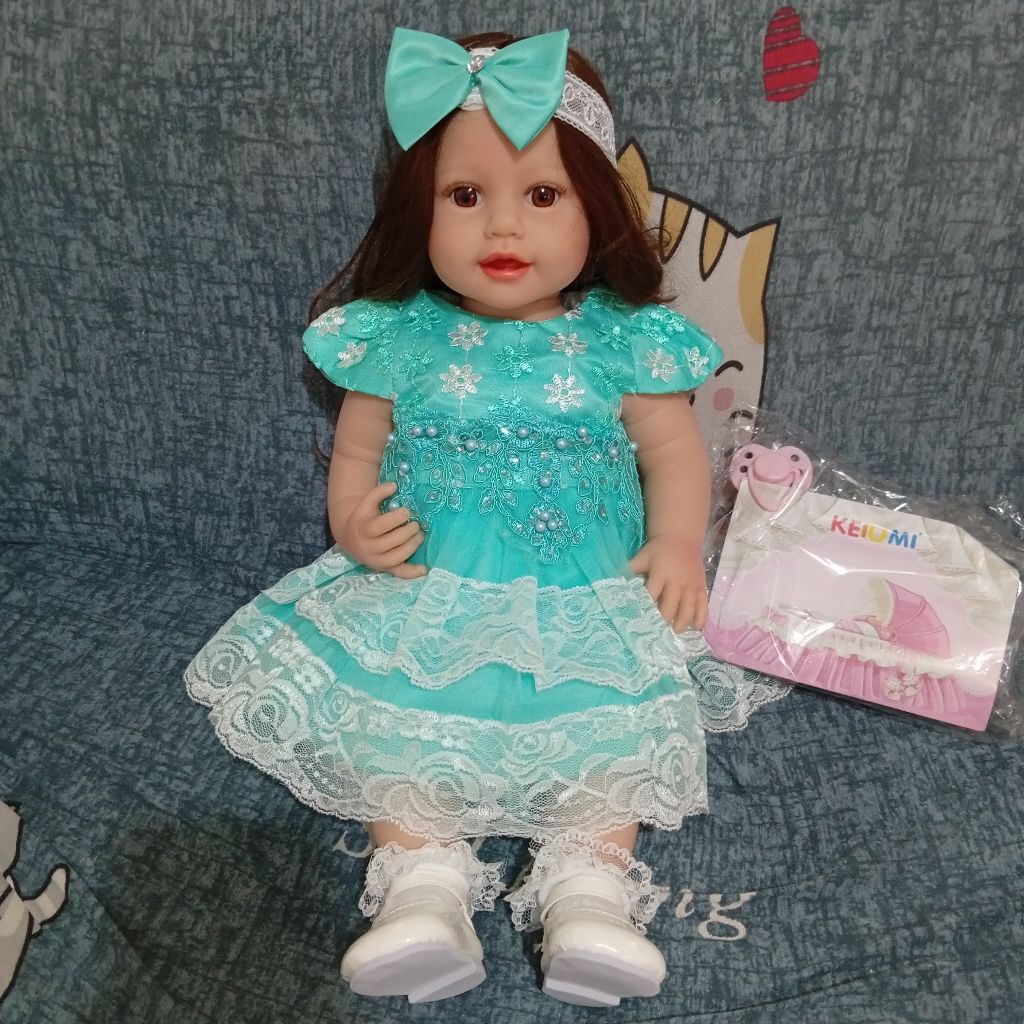 SIAP KIRIM BONEKA REBORN LISA FULL BODY SILICON 55 CM