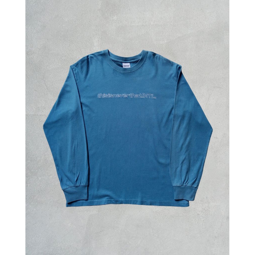 THISISNEVERTHAT T-LOGO LONGSLEVEE BLUE