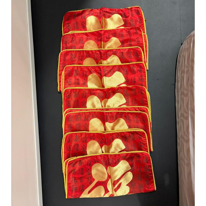 Bekas Sarung Bantal Sofa Motif Imlek Chinese New Year CNY 40×40 cm – 1 Set (8 pcs) Zipper