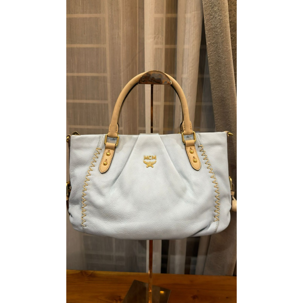 MCM leather 2-way bag preloved
