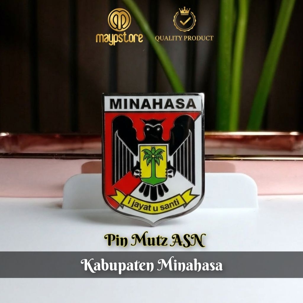 Pin Mutz ASN Lambang Kab. Minahasa | Pin Logo Pemkab Minahasa