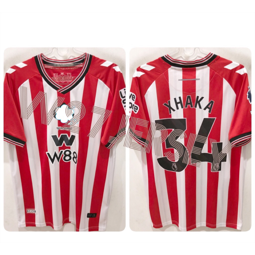 JERSEY SUNDERLAND HOME 2025-2026 name player Xhaka + Patch EPL, No Room for Racism
