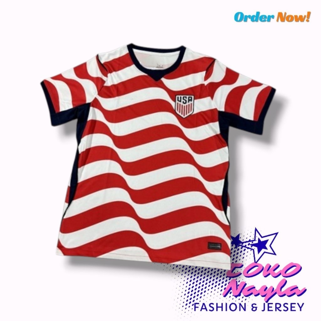 Jersey Bola Negara Amerika 2026 27 Reguler Fit