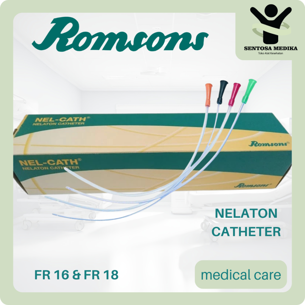 romsons nelaton catheter GS1004 nel cath kateter drainase urine