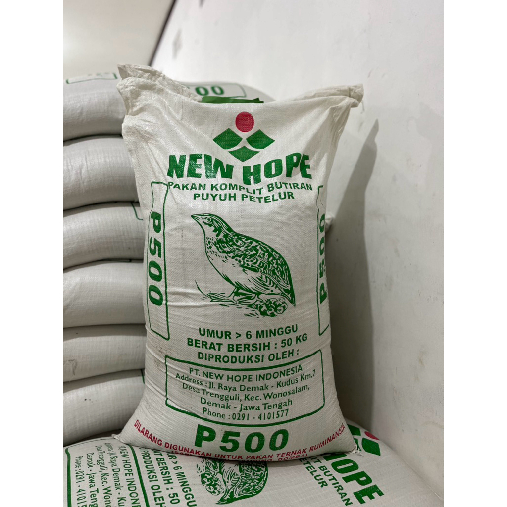 P500 REPACK 1KG | Pakan Puyuh P500 New Hope Protein 21% – Pakan Puyuh Berkualitas untuk Pertumbuhan 