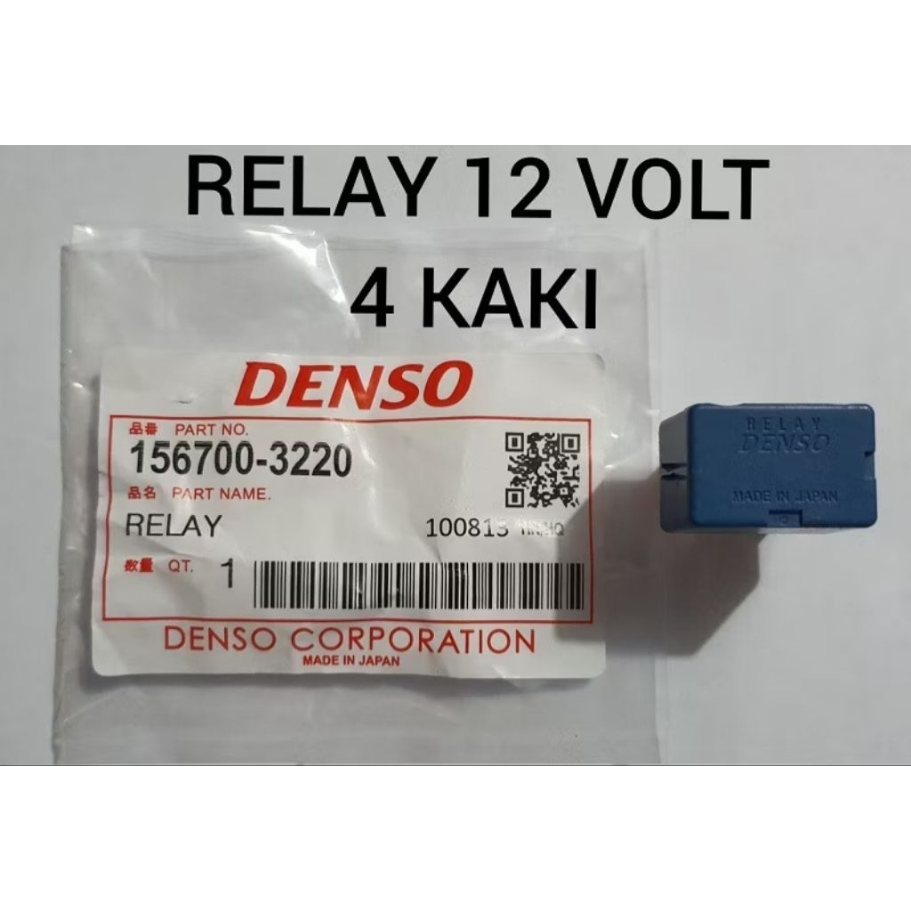 Denso - Relay 12 Volt 4 Kaki - 156700-3220