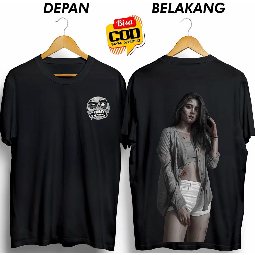 KAOS DISTRO PRIA HANTU CEWE SEKSI CANTIK