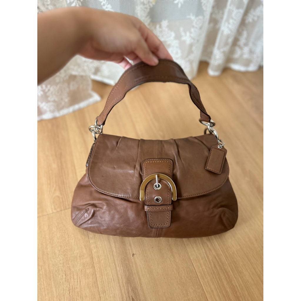 Preloved Coach Vintage Soho Leather Bag Brown