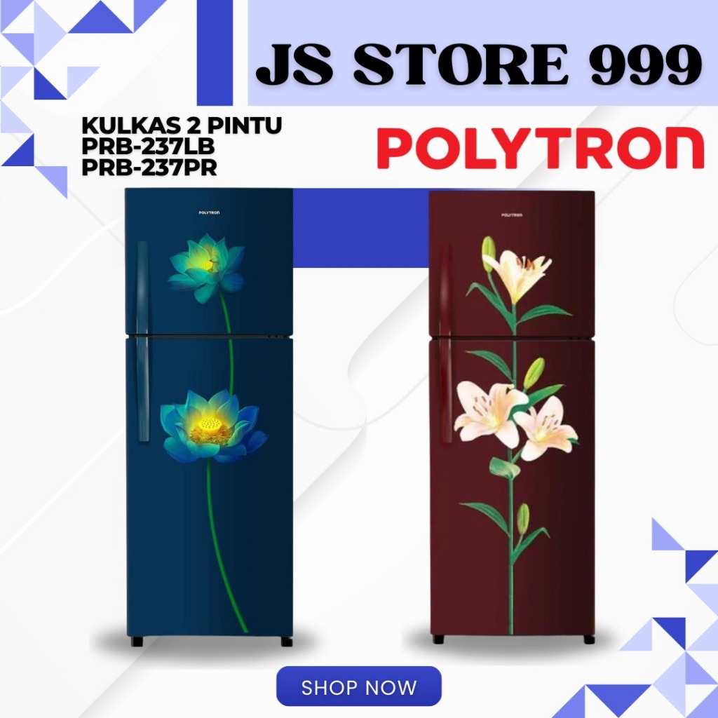 Polytron Kulkas 2 pintu PRB 237PR PRB 237LB GARANSI RESMI
