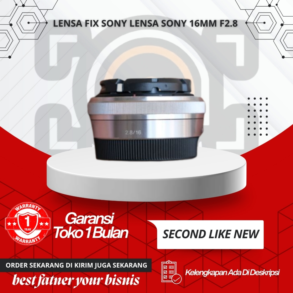 Lensa Fix Sony Lensa Sony 16mm F2.8 Mullus Termurah