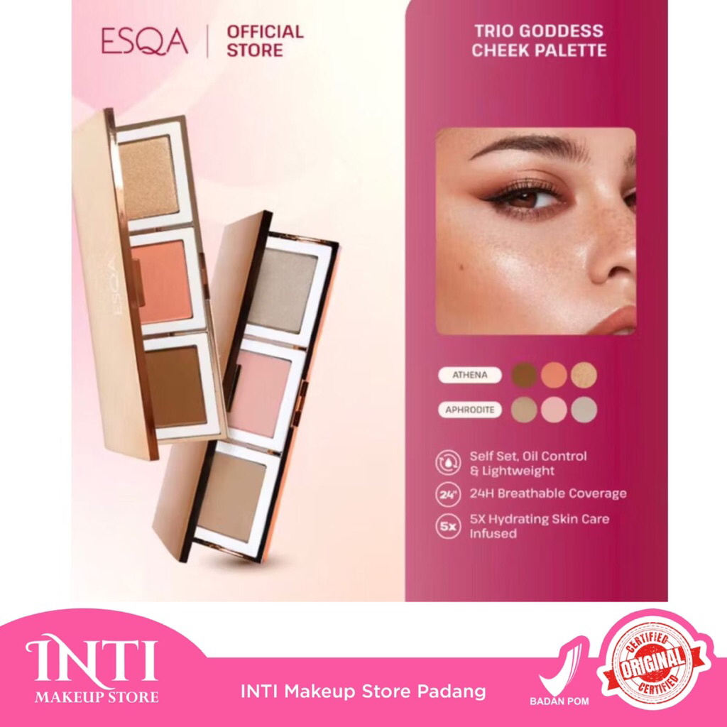 Esqa Trio Goddess Cheek Palette Athena