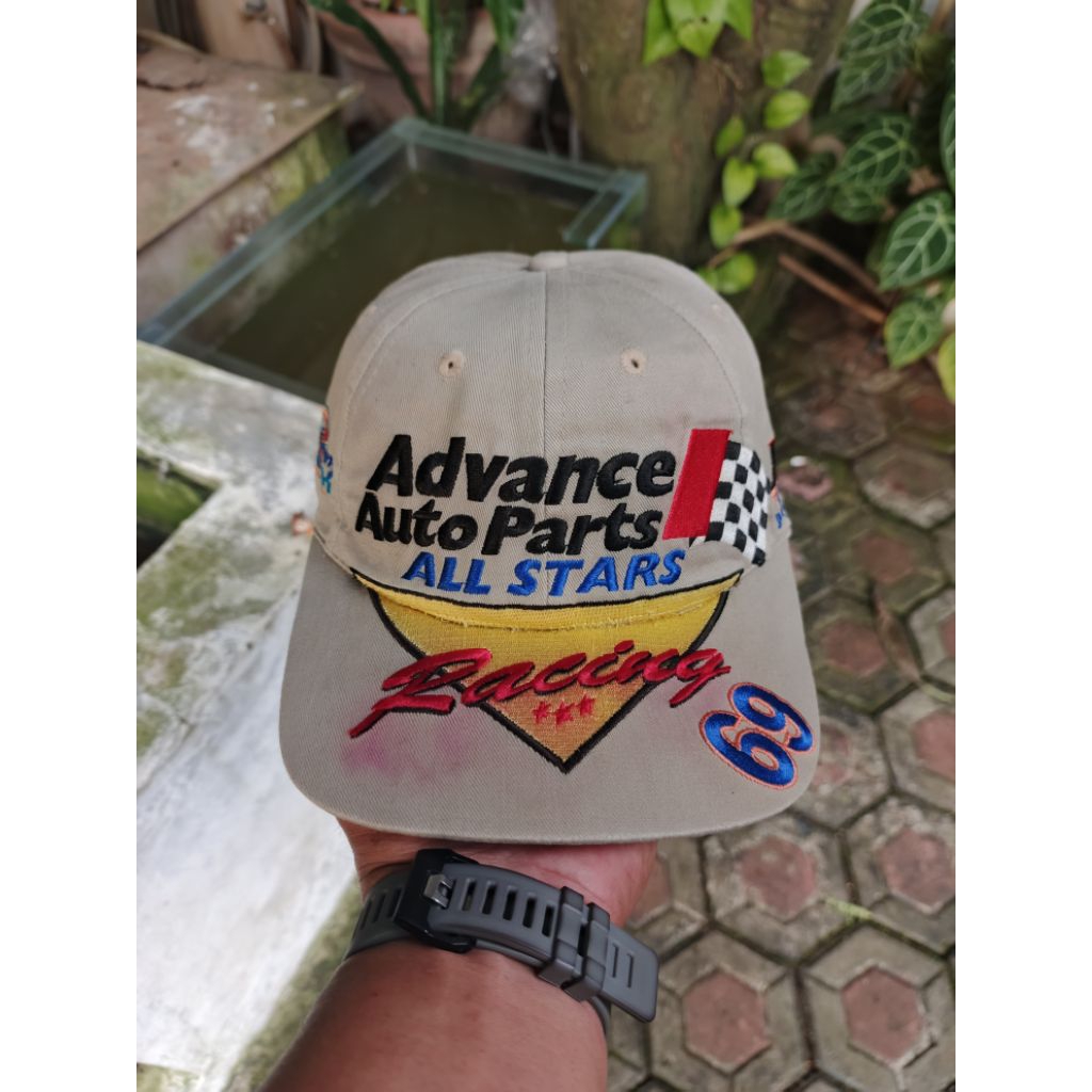 Topi Vintage ADVANCE AUTO PART ALL STAR RACING #69 By official tag MOTORSPORTS
