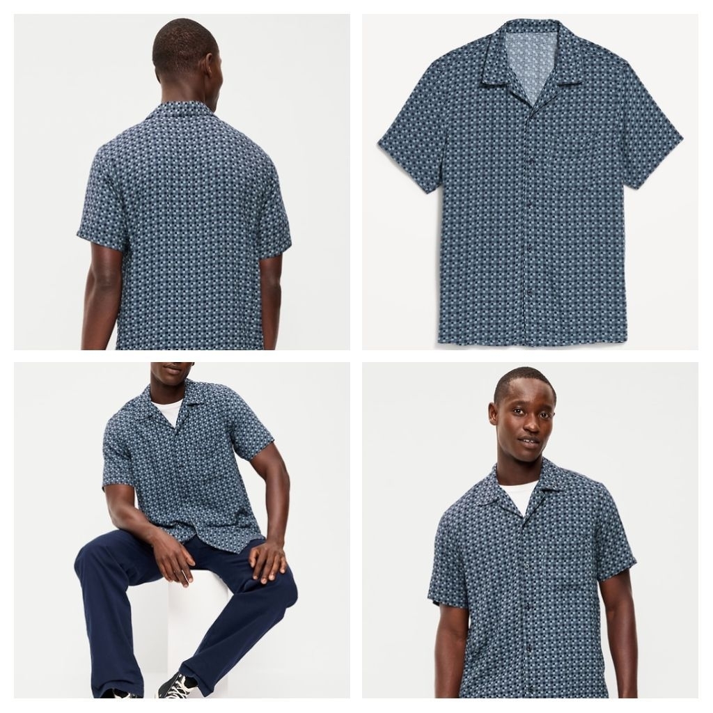 Kemeja Casual Pria Old Navy Brand3d