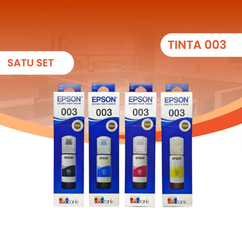 Tinta Epson 003 Black Original – Tinta Printer Epson L1110 L3110 L3150 L3210 L3250