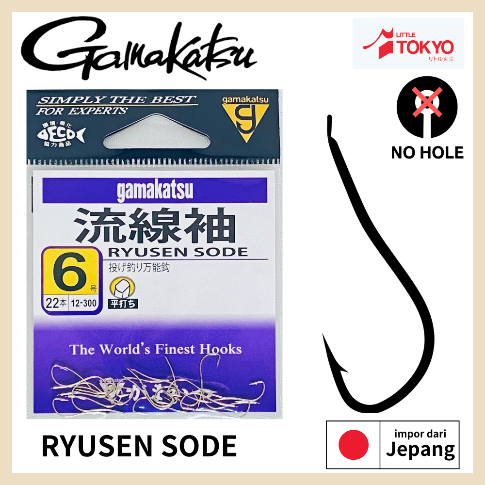 Mata Kail Pancing Gamakatsu RYUSEN SODE Original Made in Japan