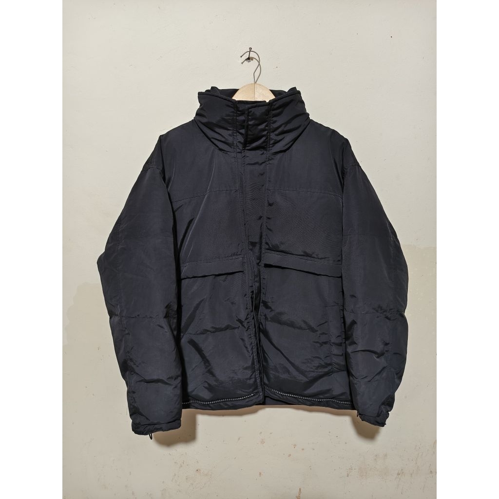 puffer jacket vetements reversible hiden hoodie