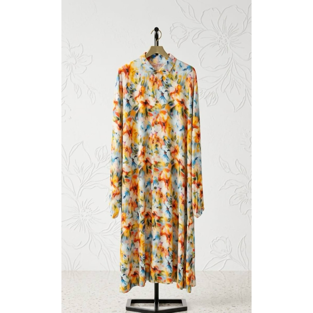 Tunik Rayon Motif Bunga