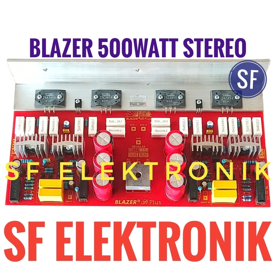 Kit Power Amplifier Blazer 500Watt Stereo 2X250Watt