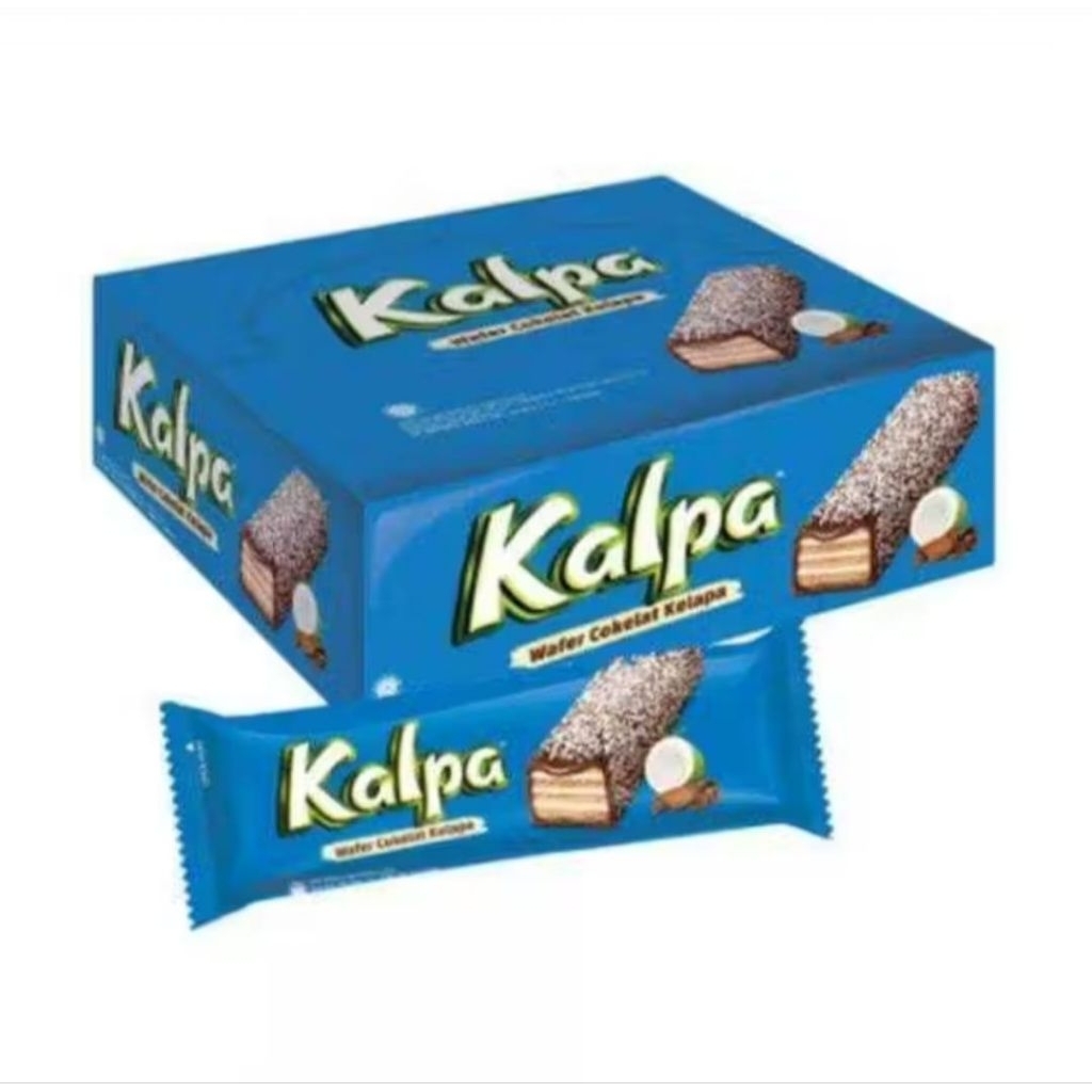 Kalpa Wafer Coklat Kelapa - Taburan Kelapa, Sensasi Coklat, Krim Kelapa