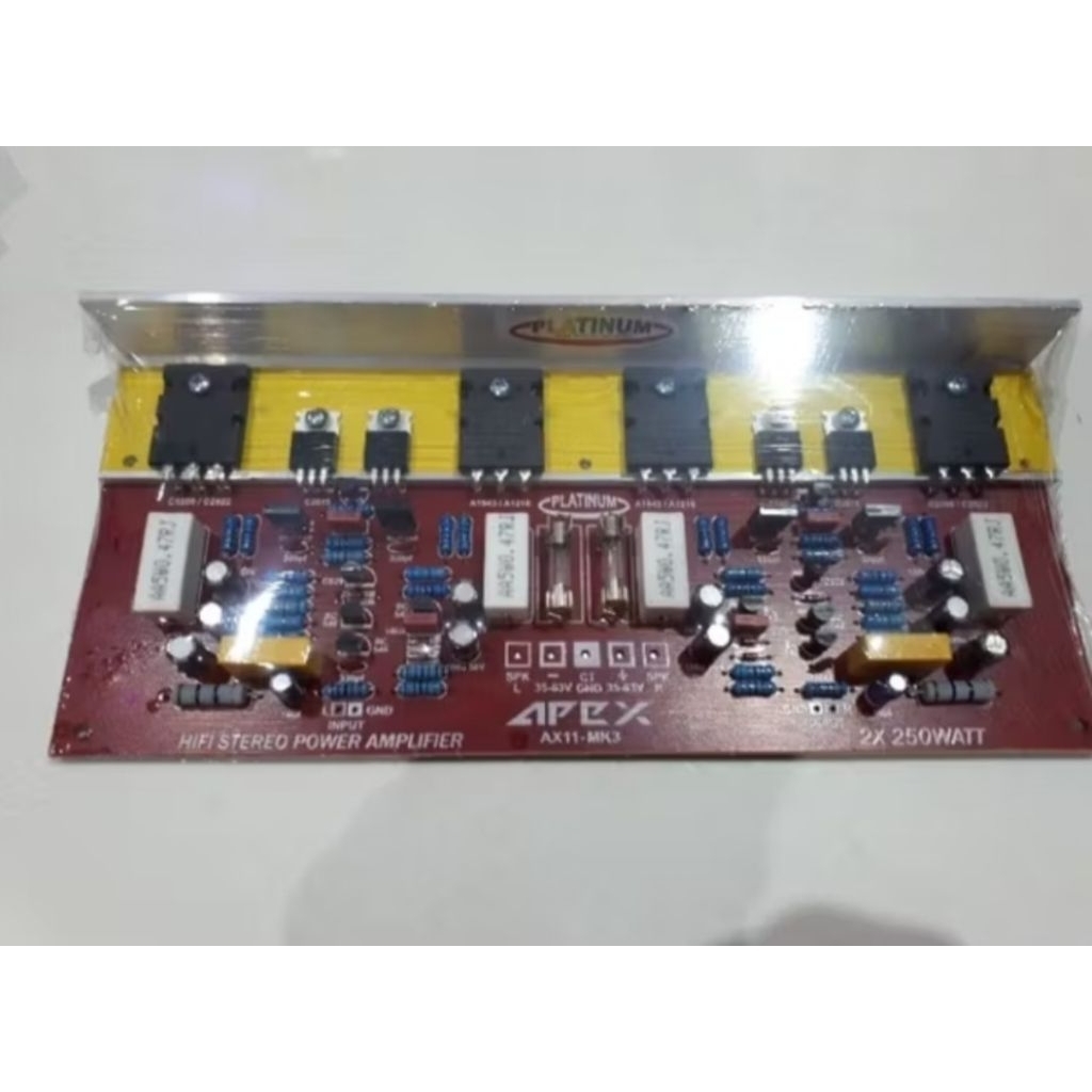APEX AX11MK-3 POWER AMPLIFIER STEREO 500WATT 2X 250WATT MK-3 PLUS TOSHIBA FINAL
