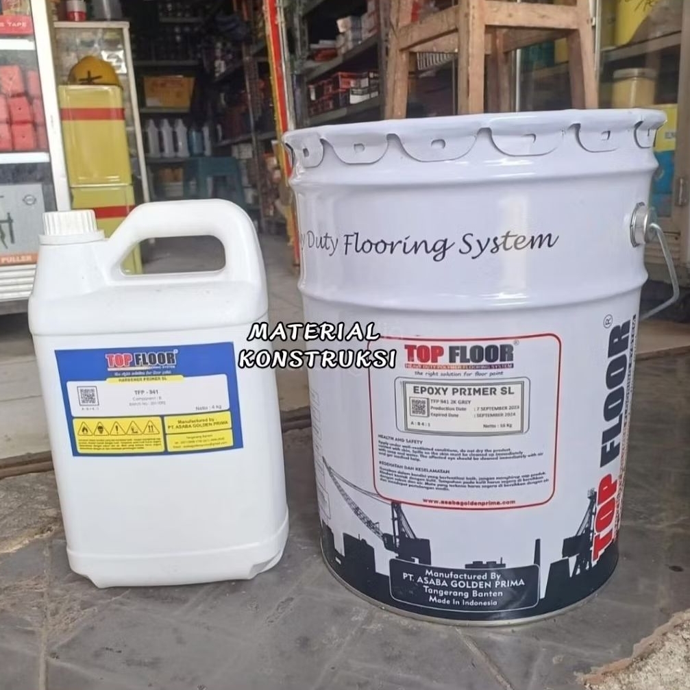 Cat Epoxy Lantai TOP FLOOR Epoxy Primer SL 20 Kg Set