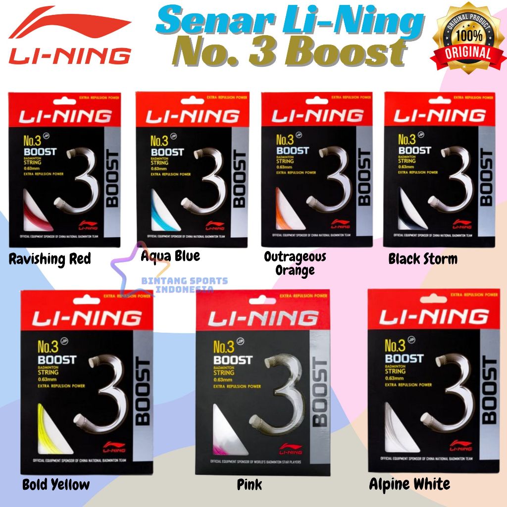 SENAR / STRING BADMINTON LINING BOOST 3 NO.3 BOOST ORIGINAL
