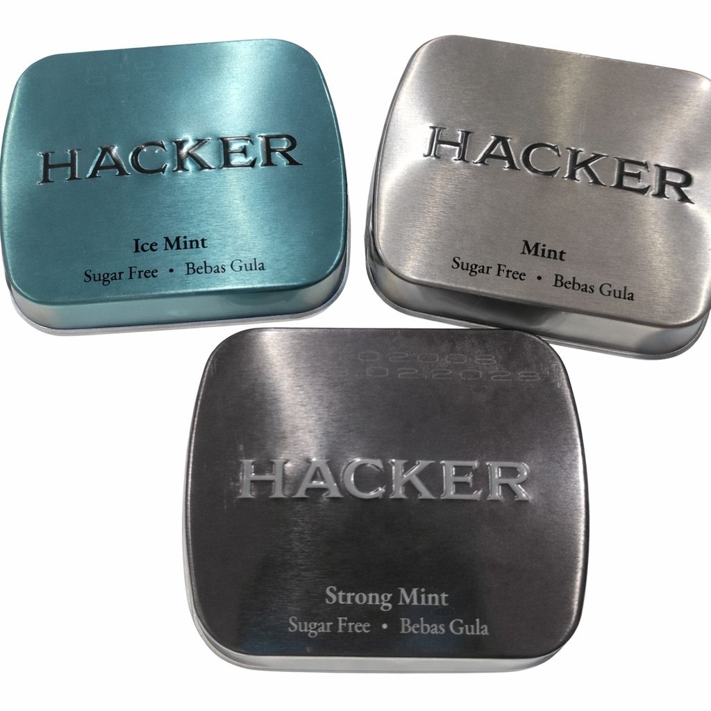 Hacker Permen mint bebas gula halal