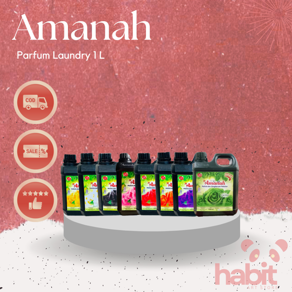 Amanah Parfum Laundry Super Laundry Pelicin dan Pengharum Pakaian 1 L