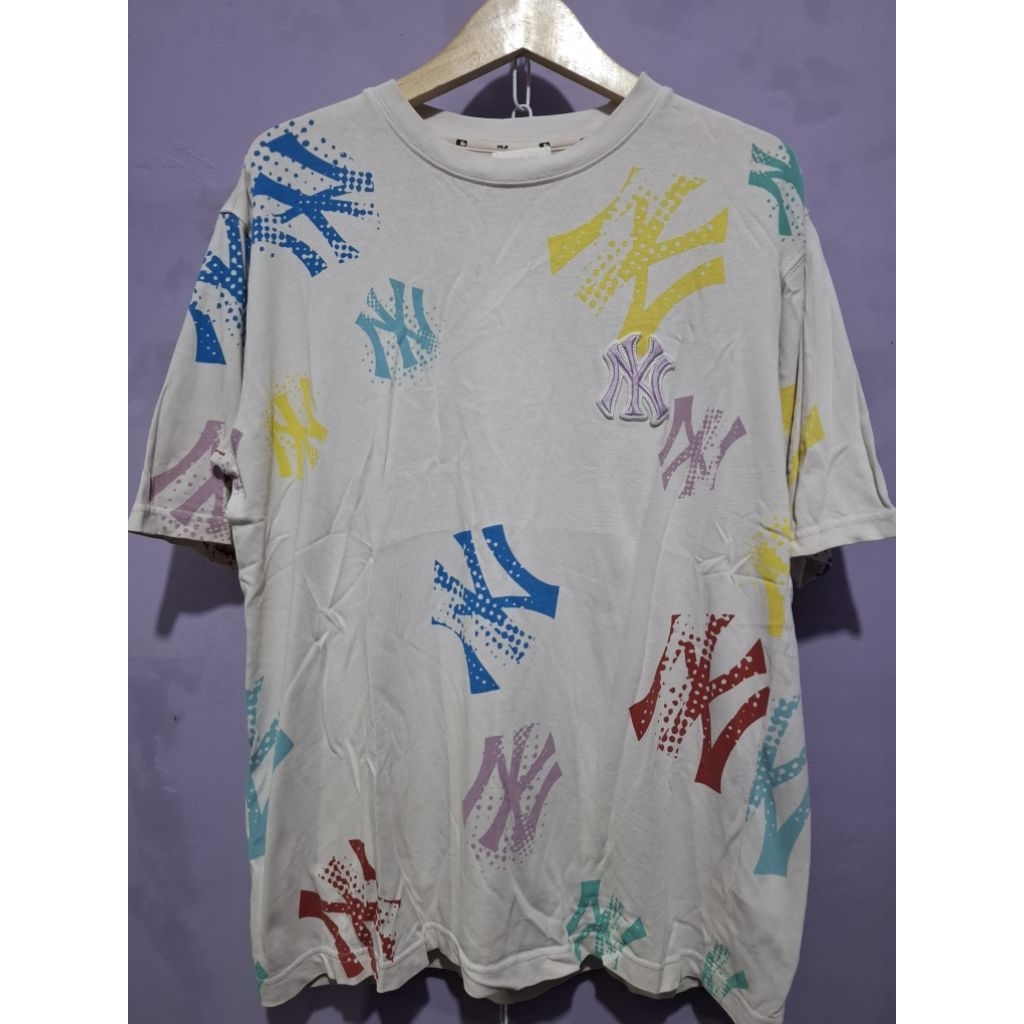 kaos MLB small logo bordir dan AOP