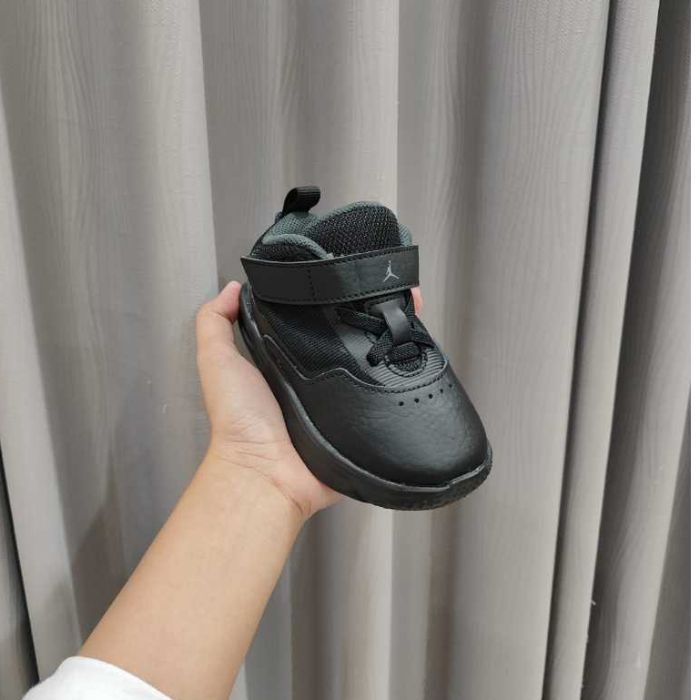 SEPATU CASUAL / SNEAKERS ANAK KIDS AJ KIDS STAY LOYAL3 -  FULL BLACK