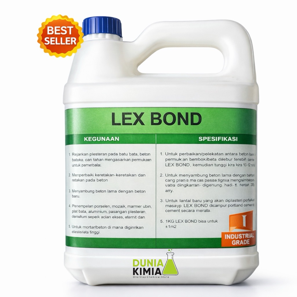 Lexbond Lem Beton - Lem Semen - Penguat Beton- Lexbond Hijau  - Pengeras Semen - Cat Pelapis Anti Bo