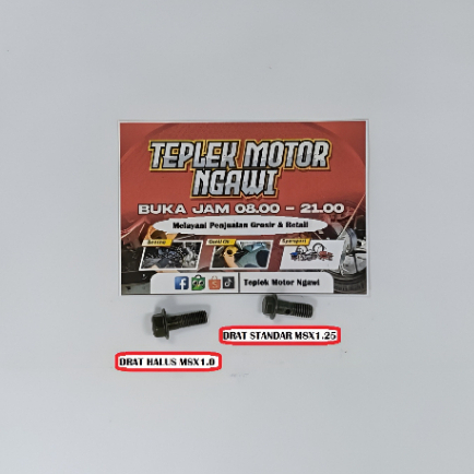 Teplekmotor/Baut Oli/Baut/Selang Oli Cooler/Motor Satria Fu Shogun 110 Scorpio/Baut M8x25 Varian