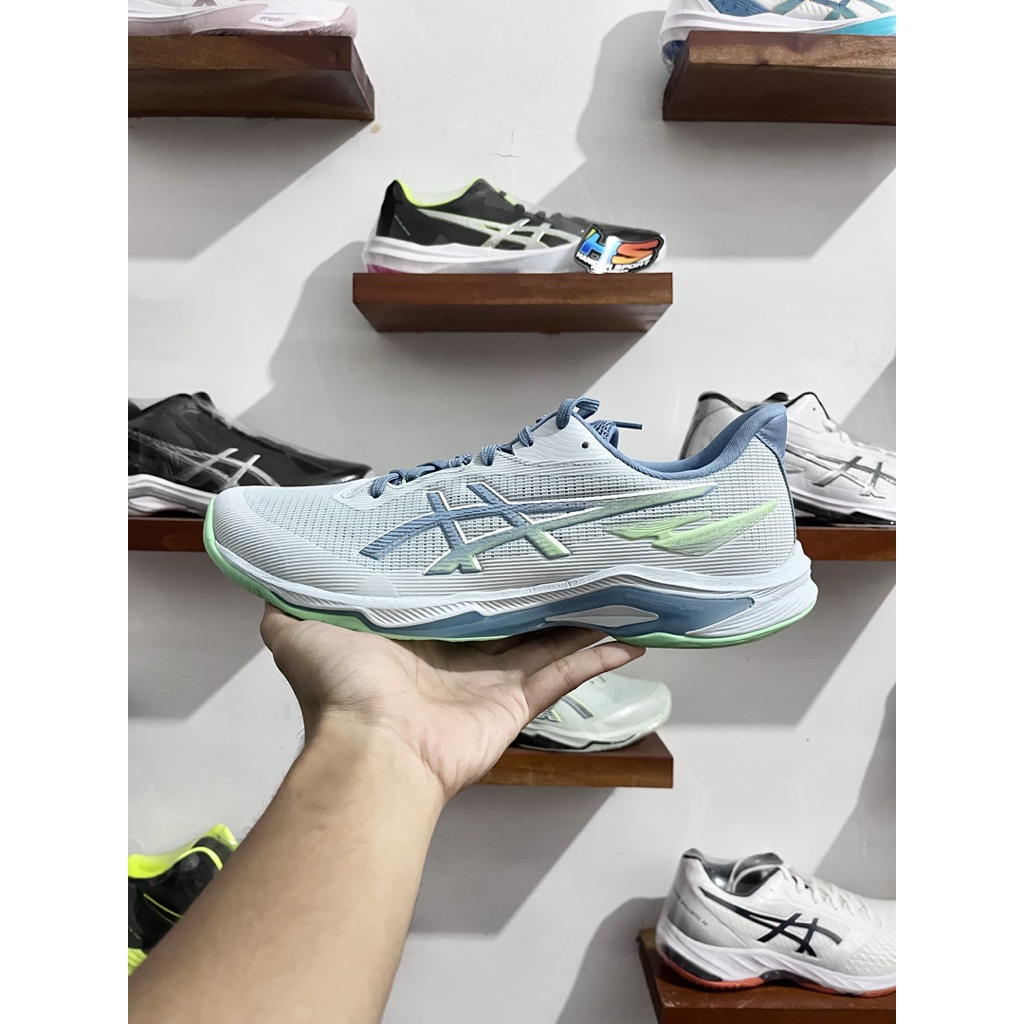 Asics Netburner Ballistic FF 4 Original - Cool Grey/Saba Blue