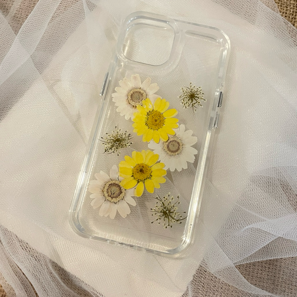 Phonecase Casing Hp Bunga Kering Dried Flowers Bunga Asli Iphone Samsung Vivo Google Xiomi