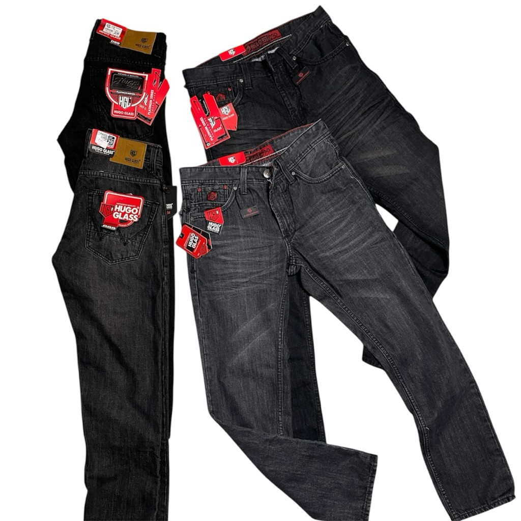 Celana Jeans reguler non streat original HUGO GLASS