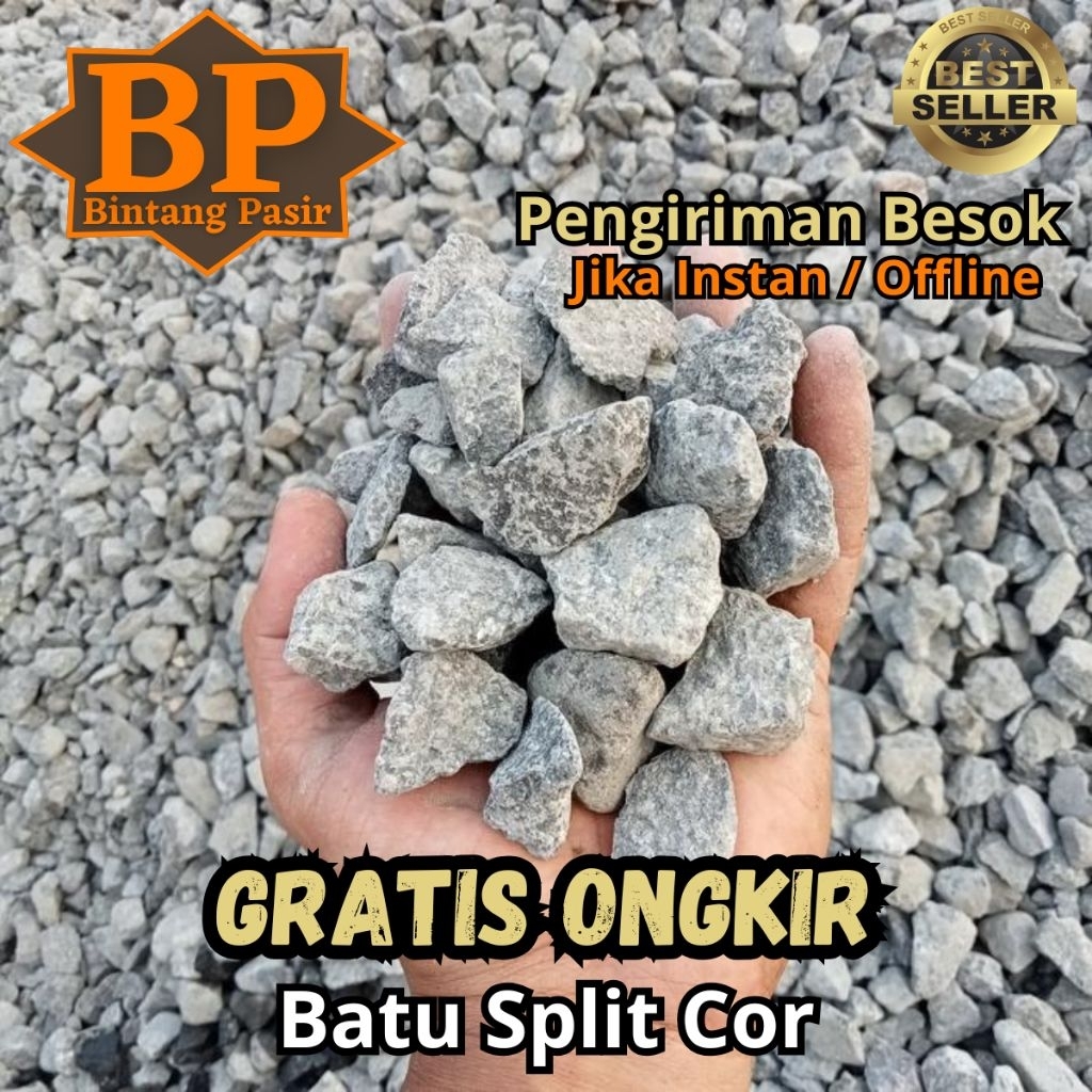 Batu Split / Batu Split Cor / Batu Koral Cor