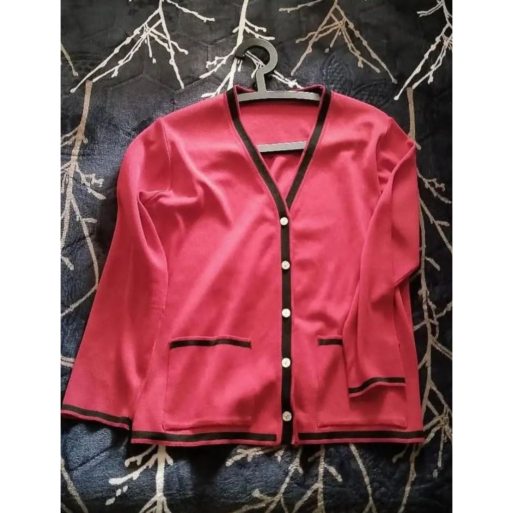 cardigan academia red cherry