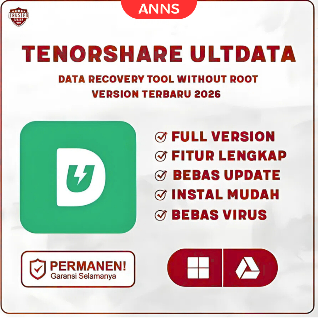 Tenorshare UltData 2026 Full Version Original Lifetime | Software Data Recovery (WIN)