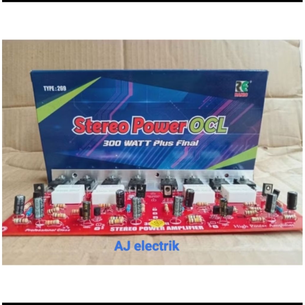Kit Power OCL Stereo 300whatt Plus 8 Transistor Final