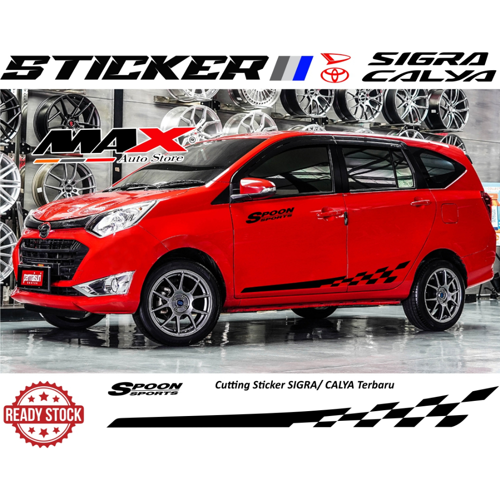 sticker list body mobil sigra calya simple stiker body samping sigra calya