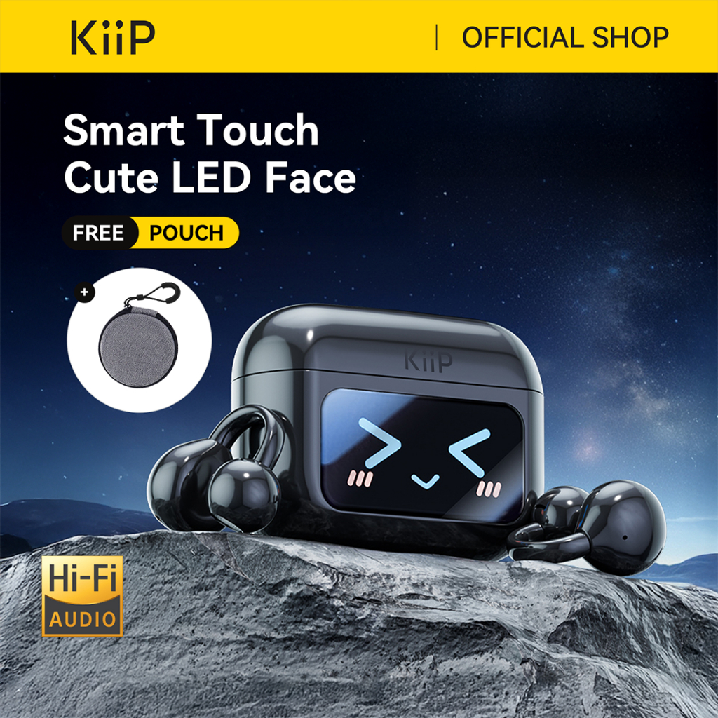 KiiP DTH18 OWS Earclips HiFi Tws Smart Screen Active Noise Reduction