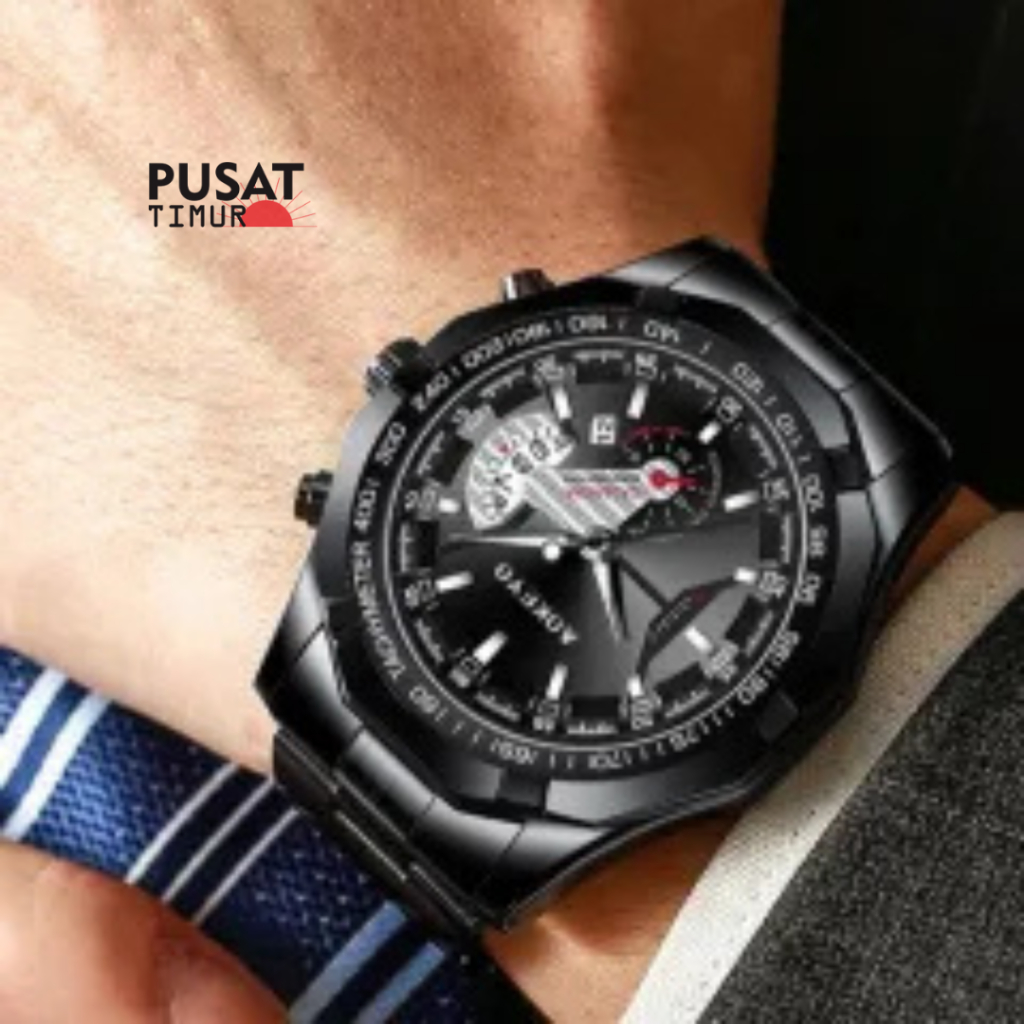 Jam Tangan Pria Fngeen S001 Luxury Stainless Model Kece | PUSAT TIMUR