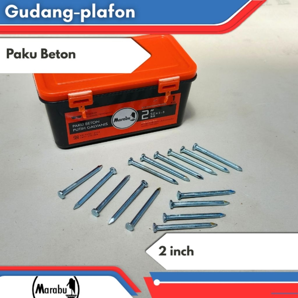 Paku Beton Marabu 2 inci/paku beton/paku beton 5 cm/Paku