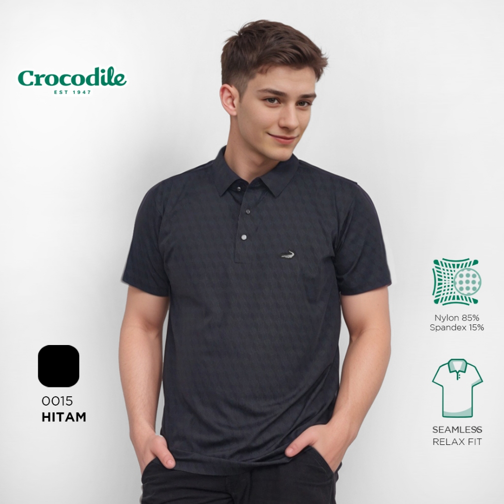 Crocodile DIAMOND | Kaos Premium Pria Men Polo Shirt Seamless | 0015